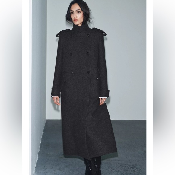 ZARA LONG WOOL COAT ZW COLLECTION LIMITED EDITION - Picture 3 of 15